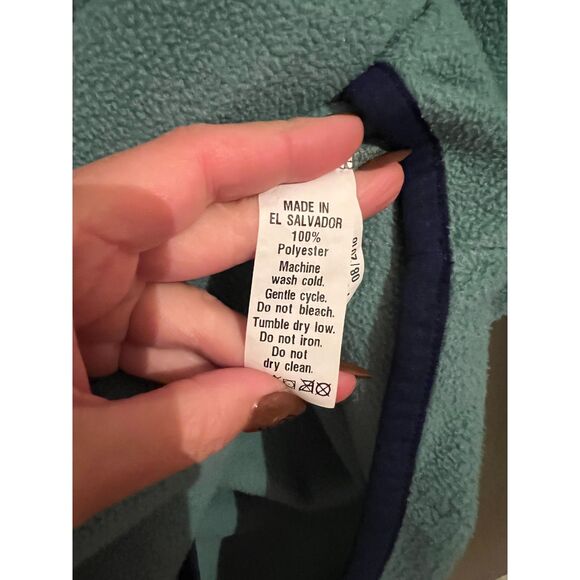 Vineyard Vines Sweatshirt Green 1/4 Button Fleece Pullover Jacket. - Picture 7 of 8